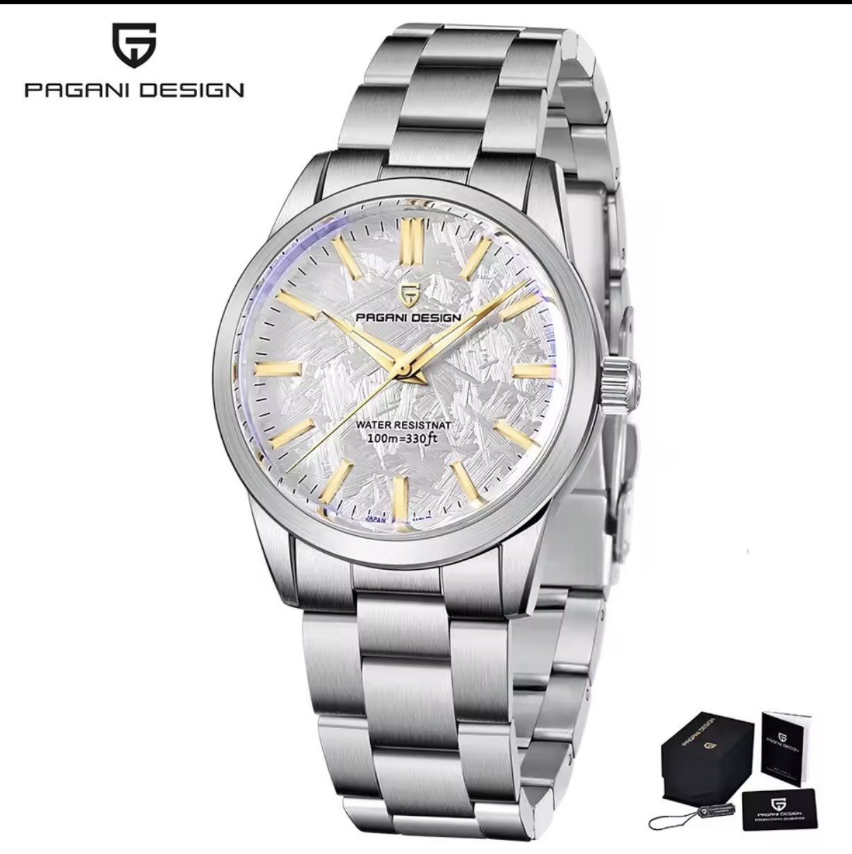 Must have Quality JPN VH31 Sweep hand Sapphire Crystal Snowwhite Dial 40mmWatch