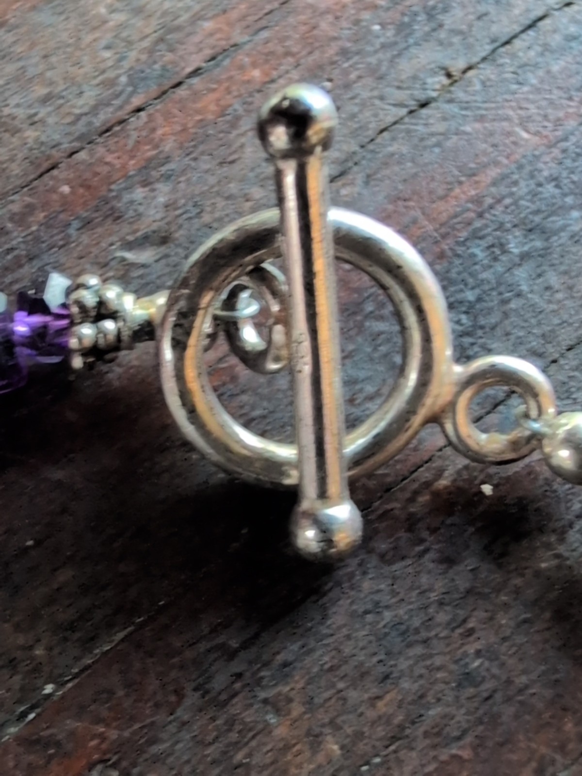 Multicolored Beaded .925 Silver Clasp 18.5″in