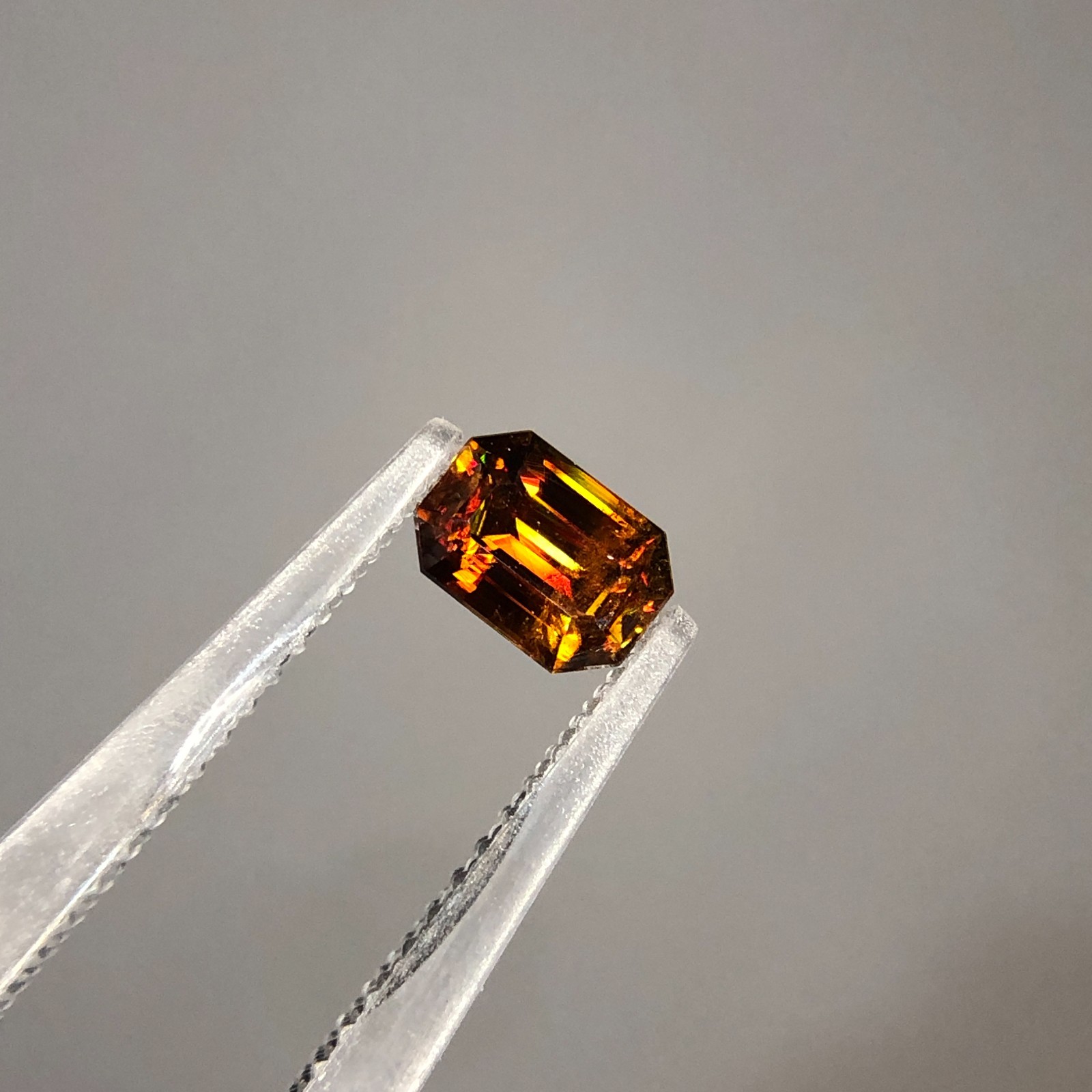0.60 Ct Natural Full Fire Sphene Titanite Fancy Cut Gemstone For Jewellery