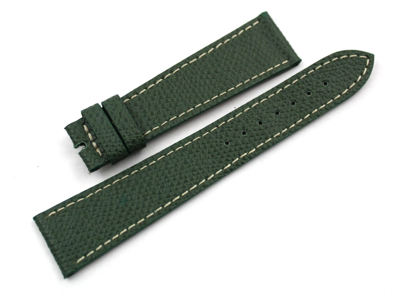 Watch Band Genuine Leather Dark Green Various Sizes Handmade Made Italy New