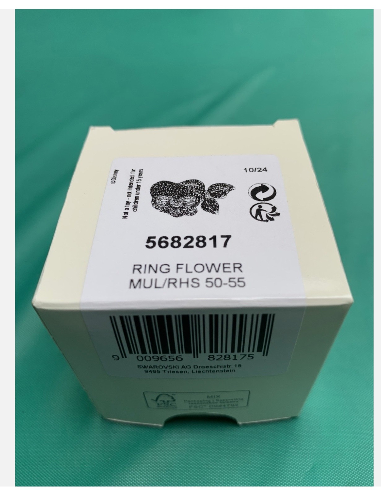 Swarovski Alice Wonderland Flower 50-55 adjustable ring brand new + Gift bag💕❤️