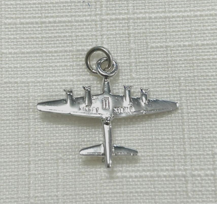 USAF Airplane Sterling Silver Kinney Charm