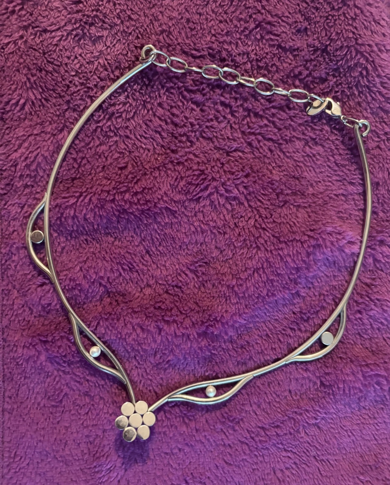 Authentic Swatch Bijoux Flower Choker Necklace