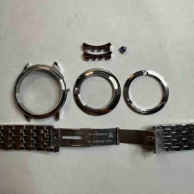 For DIY39.5mm Watch Steel Case kit For 2627 2202 Movement