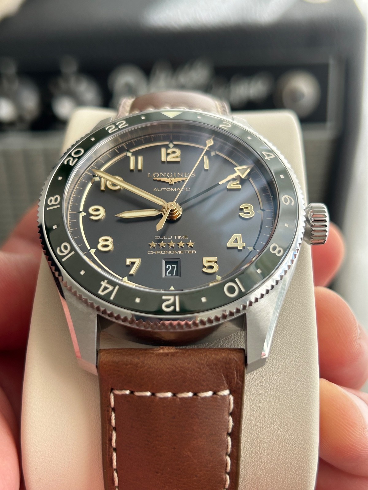 Longines Spirit Zulu Time GMT Anthracite Men’s Watch – L3.812.4.63.2