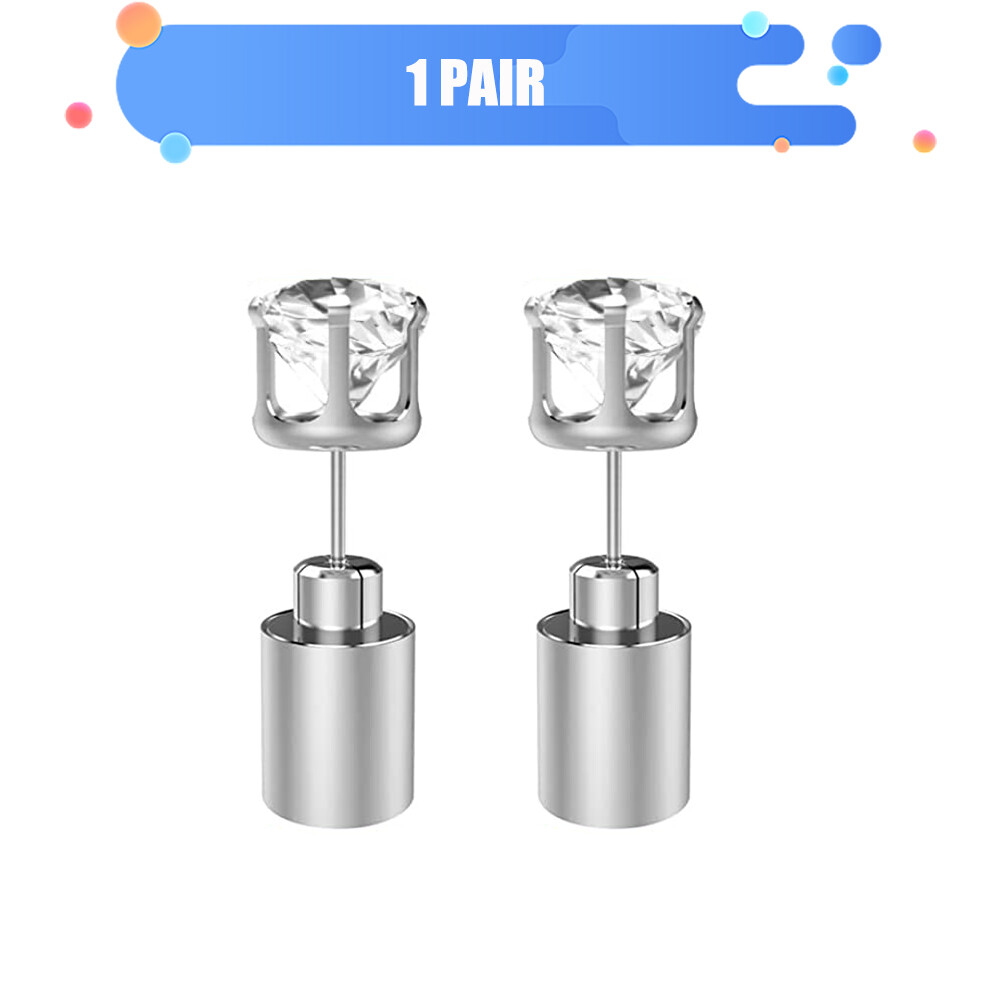 1/2/5 Pairs LED Light Up Earrings Studs Flashing for Dance Party Club Decor Gift