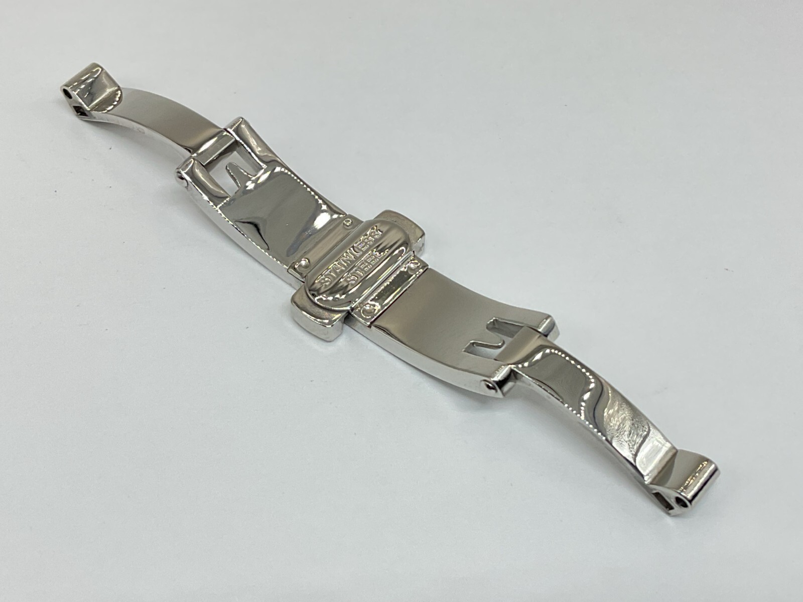 HIGH QUALITY BUTTERFLY DEPLOYMENT BUCKLE CLASP WITH DOUBLE PUSH BUTTON 316L S/S