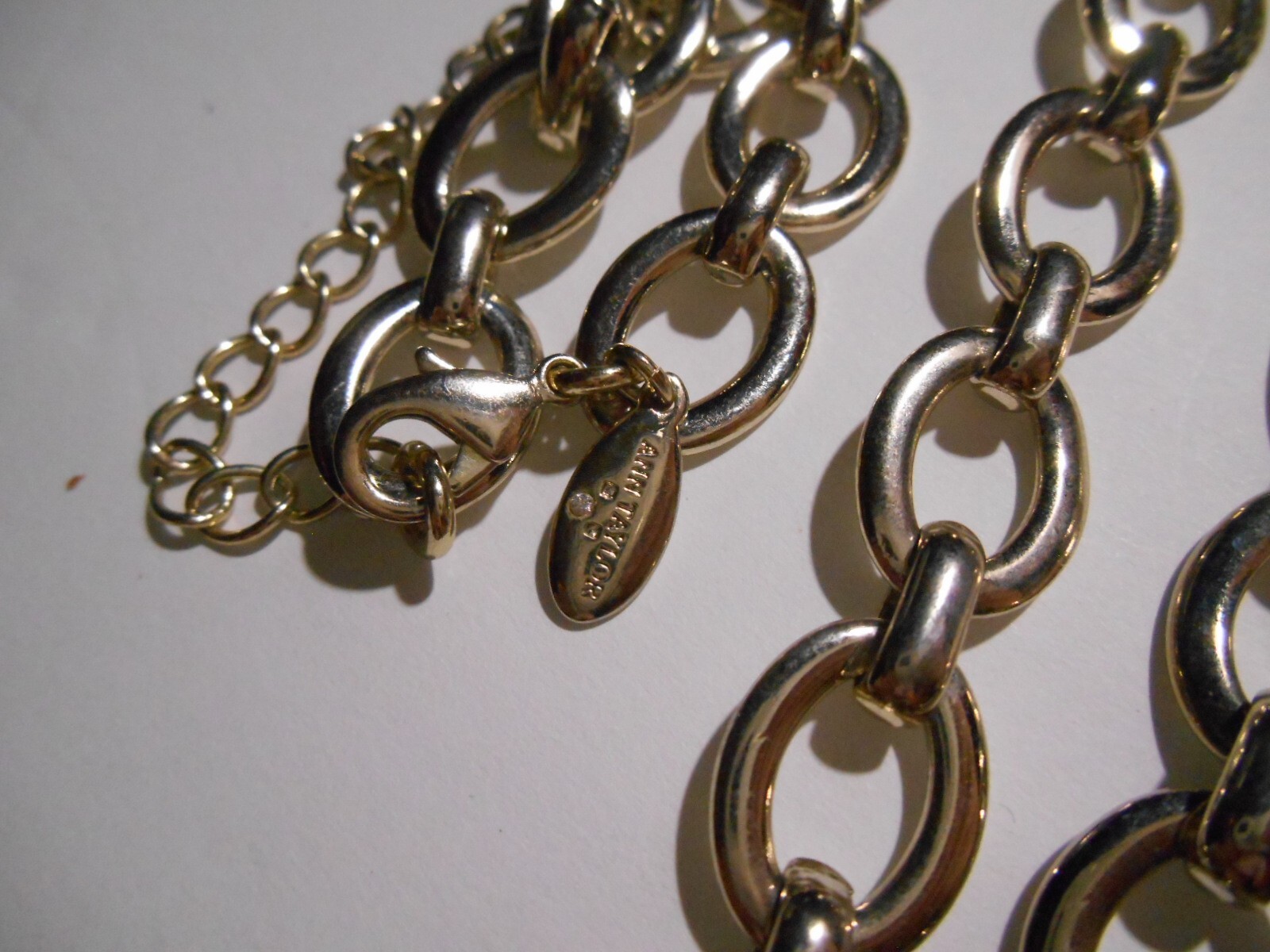 Ann Taylor Gold Tone Classic Chain Link Necklace 35″ Jewelry