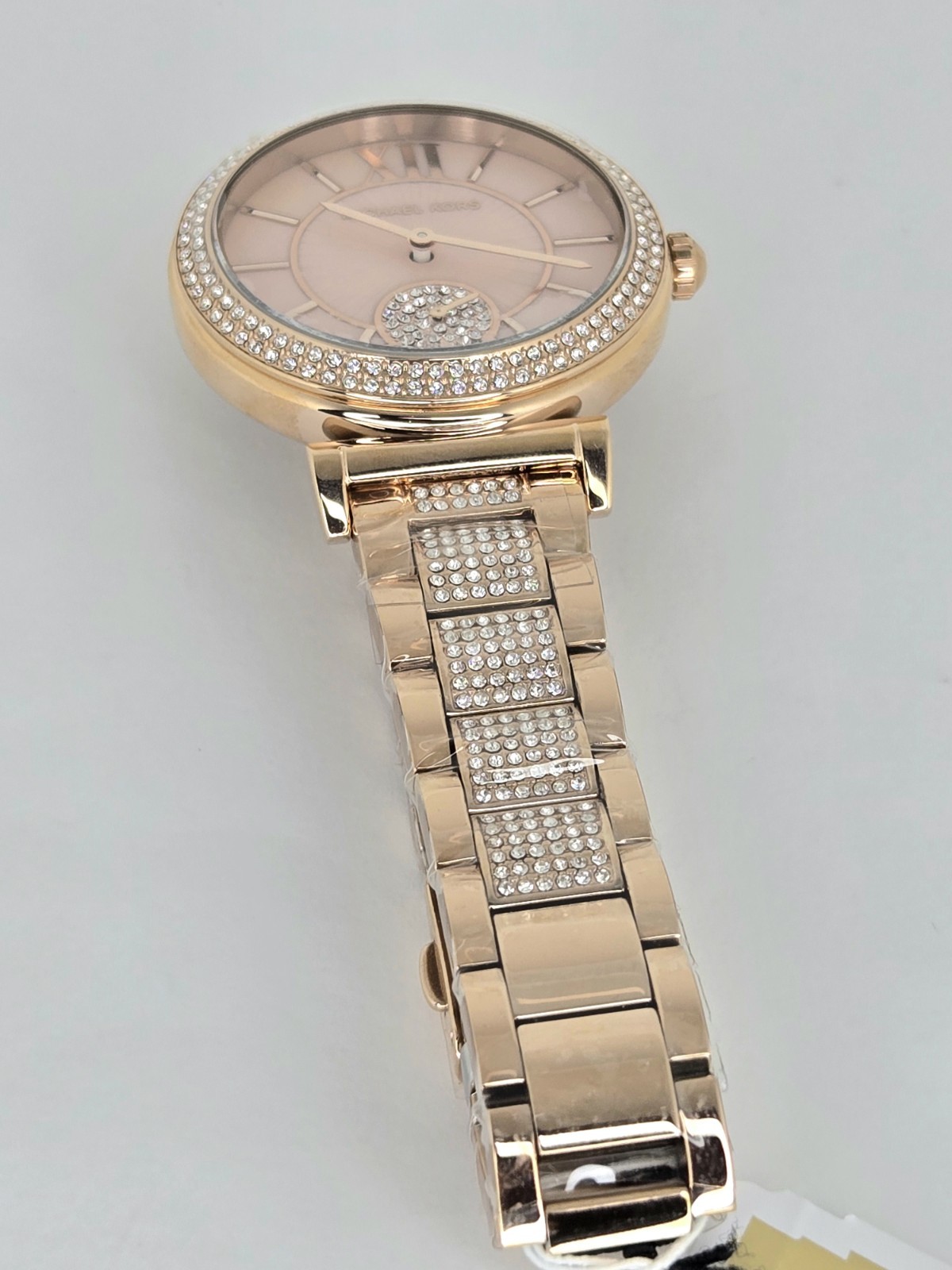 MICHAEL KORS ABBEY MK4617 PINK DIAL ROSE GOLD BRACELET QUARTZ 36MM WOMENS WATCH