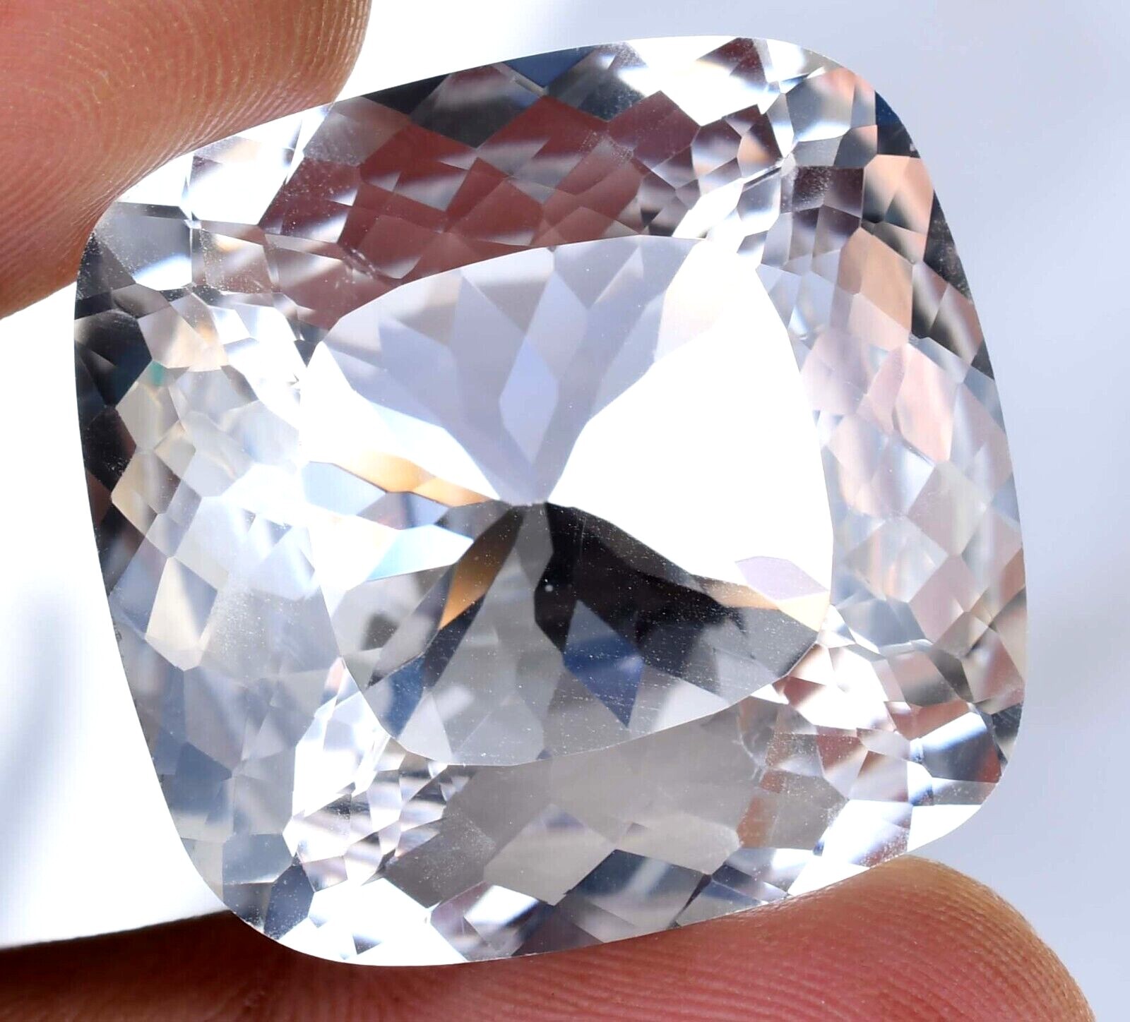 Rare 96.50 CT Natural MONTANA Colorless Sapphire Certified FLAWLESS Gemstone