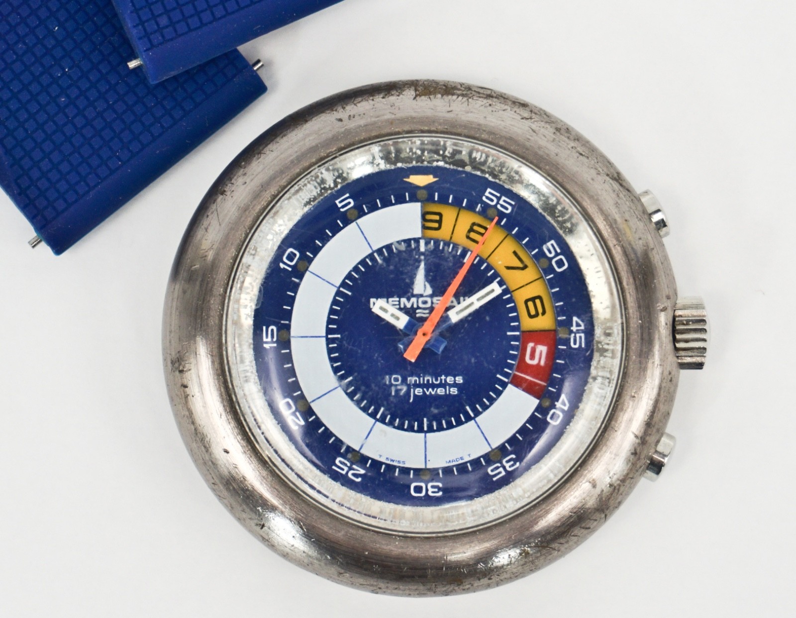 MEMOSAIL Regatta Chrono Watch 10- Minute Yacht 7737 Valjoux 17J *NEEDS SERVICE*