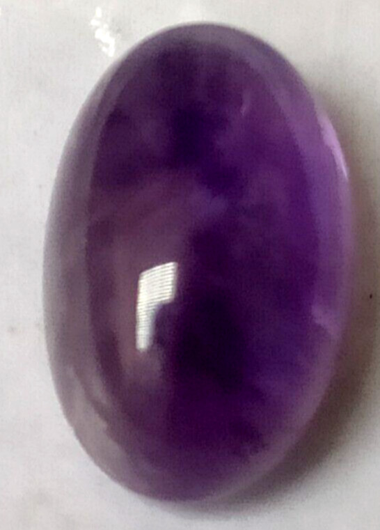 AAA+ Natural Purple Amethyst 20.15 Ct. Oval Cabochon Loose Gemstone Gift 4 Women