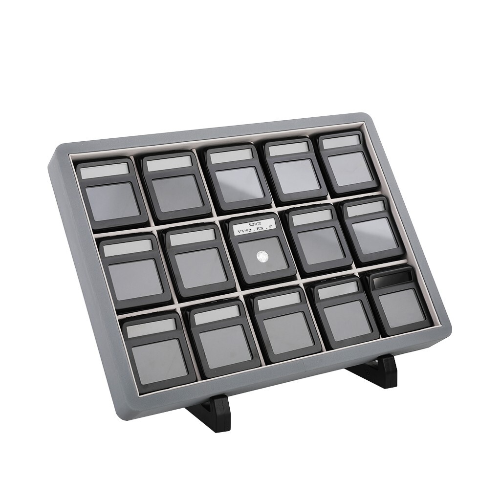 GemTrue Diamond Display Box Set with logo inter-changeable stone details card