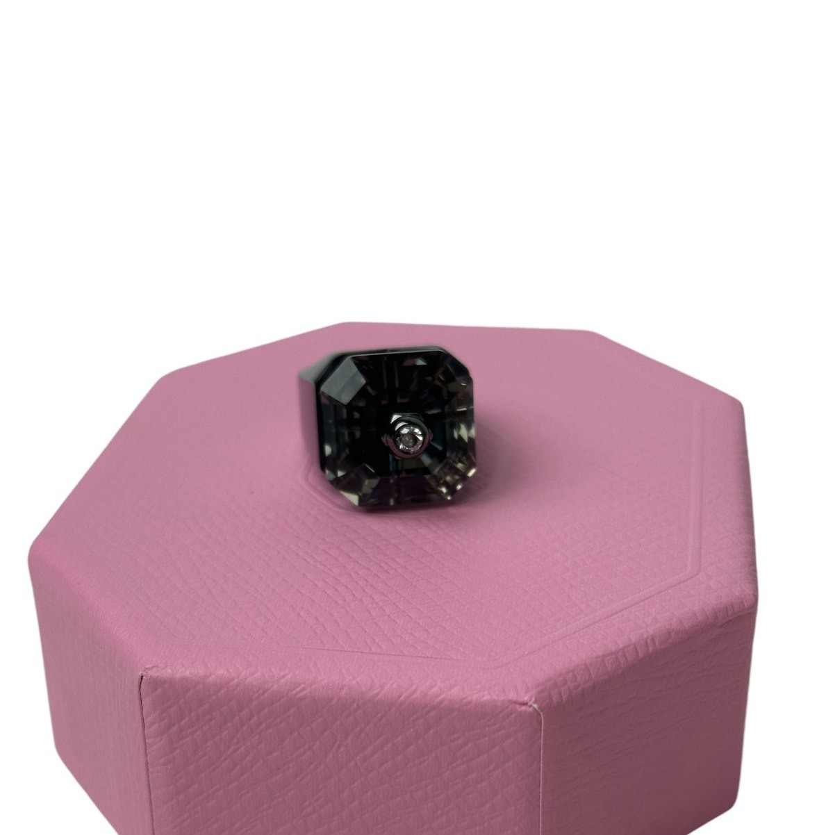 Swarovski Numina cocktail ring Octagon cut, Black, Ruthenium plated EUR 58 8 USA