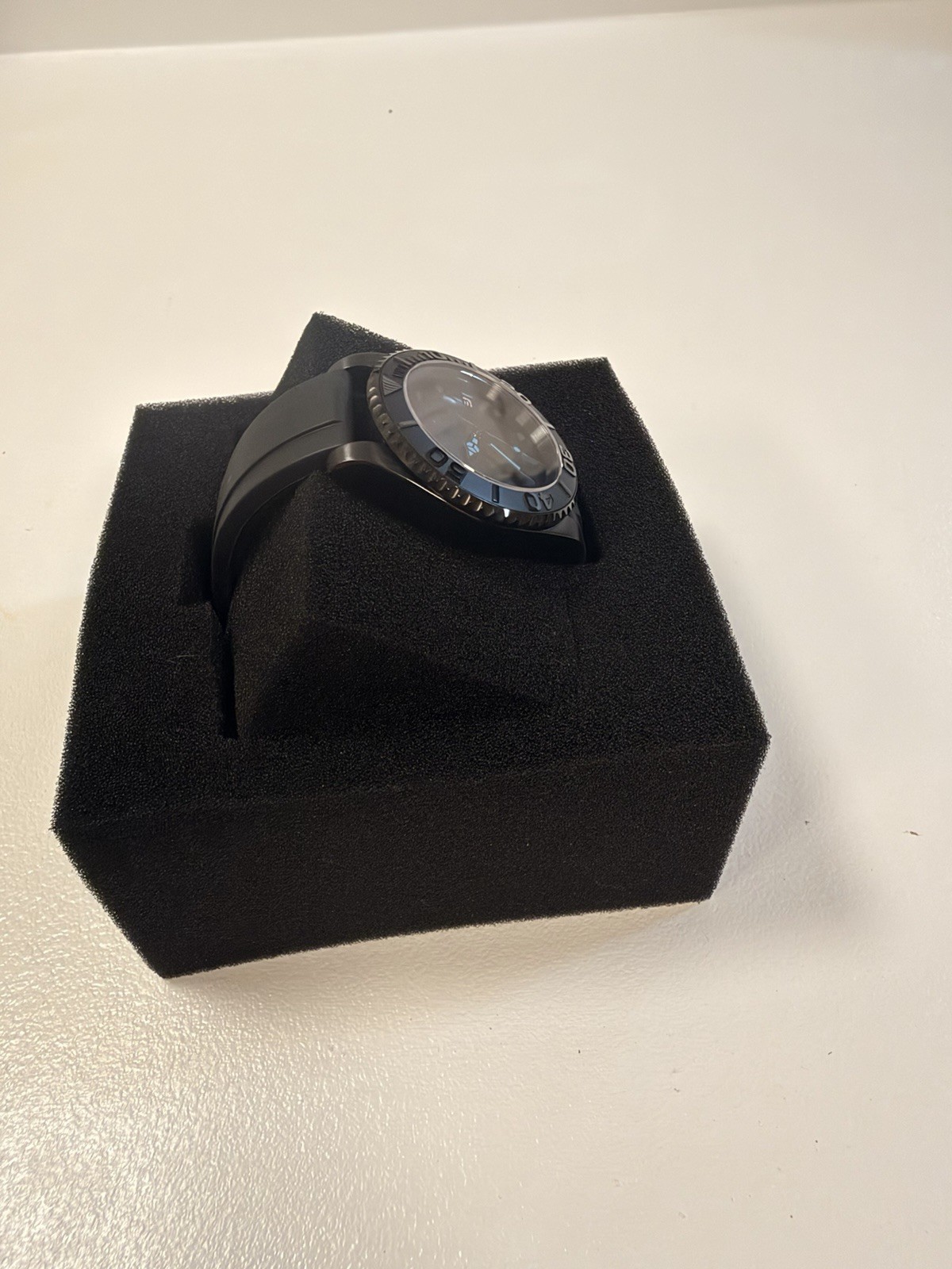 Custom Seiko Mod NH35 Automatic Blackout Diver Watch – Exhibition Caseback