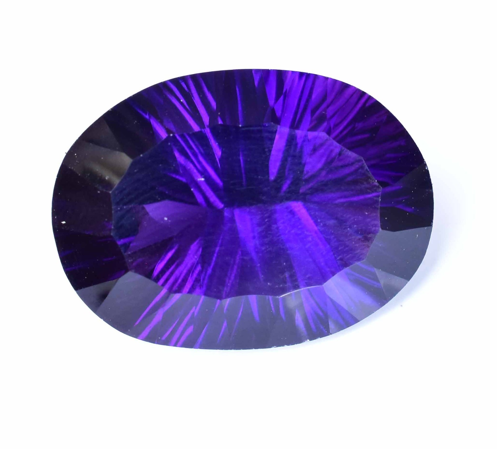 Untreated Natural Purple African Amethyst 41.95 CT Certified Oval Loose Gemstone
