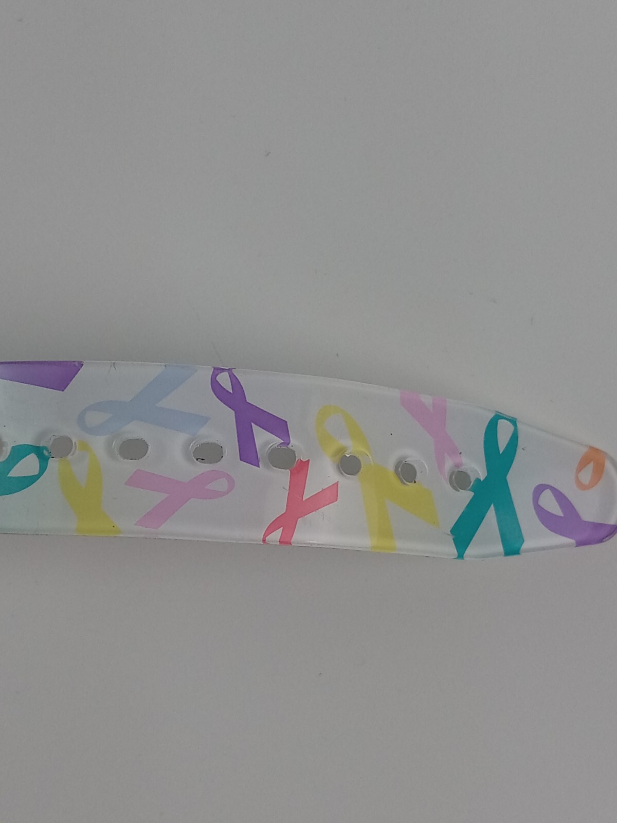 Nurse Mates Silver Watches for Women With Awareness Band