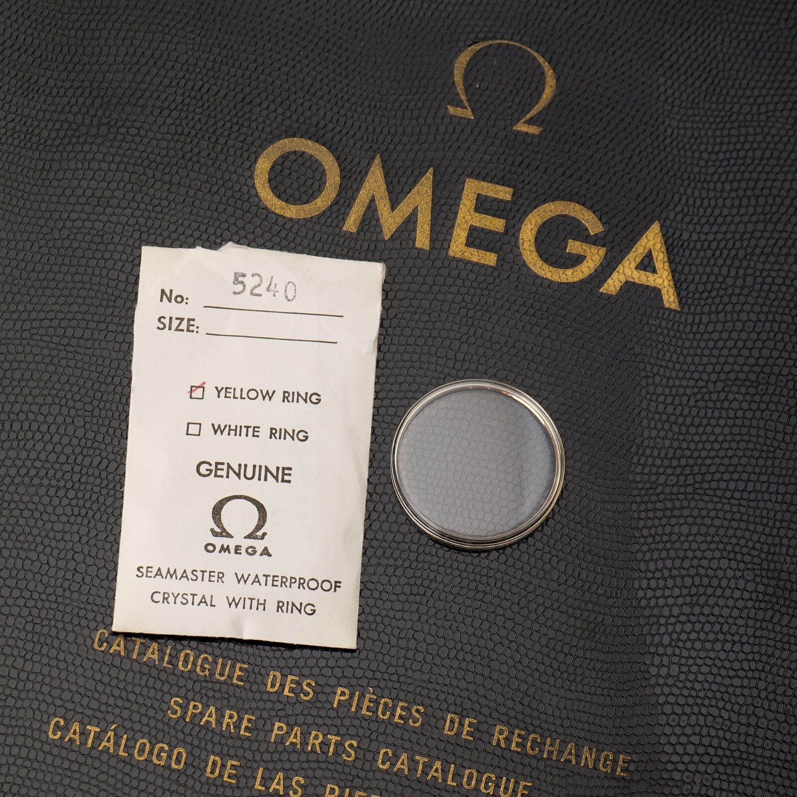 Genuine Omega Crystal PX5240 Watch Part Yellow Tension Fits 2782 Constellation