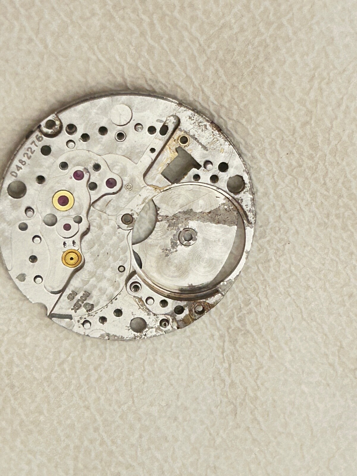 100% Authentic ROLEX 1570 Main Plate with all jewels and used