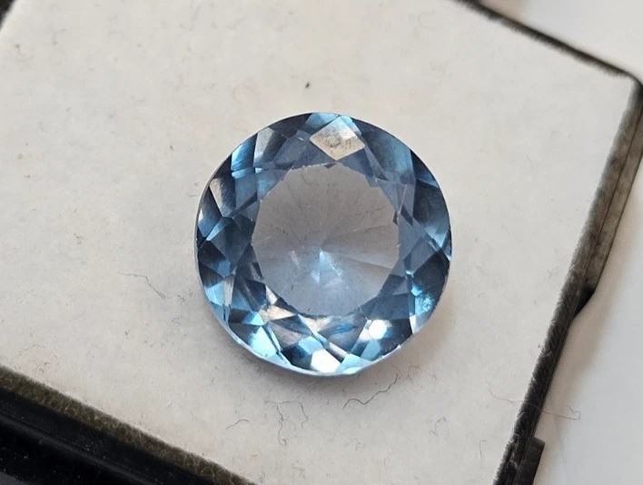Gorgeous Aquamarine Blue Round Cut 3-5 Ct For Making Ring Loose Gemstone