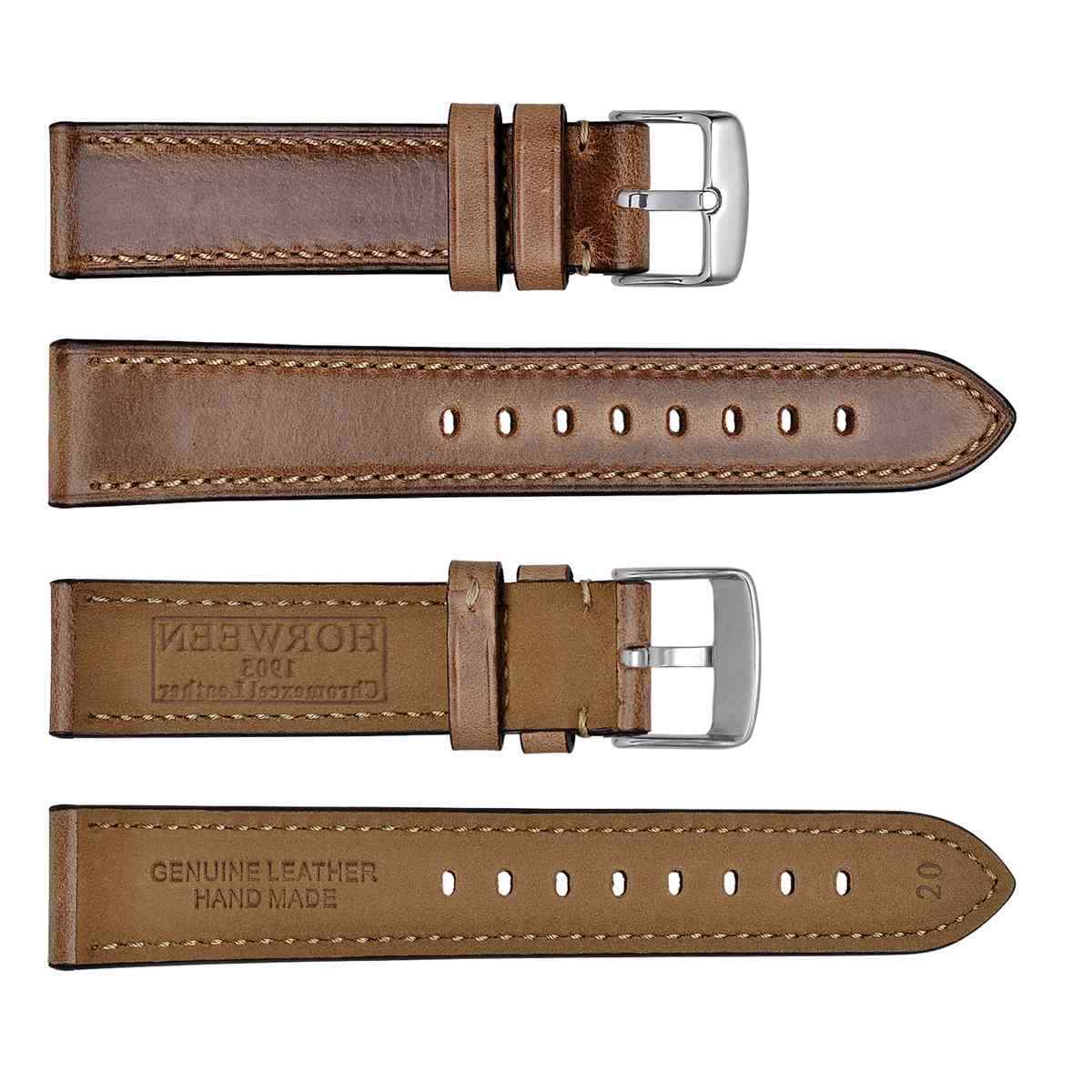 WOCCI Vintage Leather Watch Band 18mm 19mm 20mm 21mm 22mm 23mm 24mm