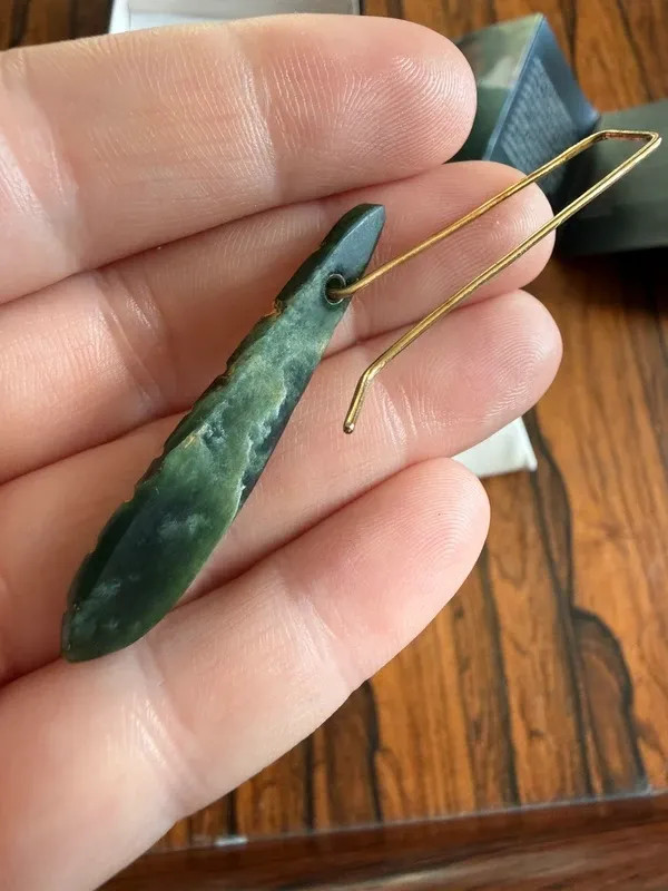 Beautiful Pounamu New Zealand Jade Earrings – Artisan Hooks