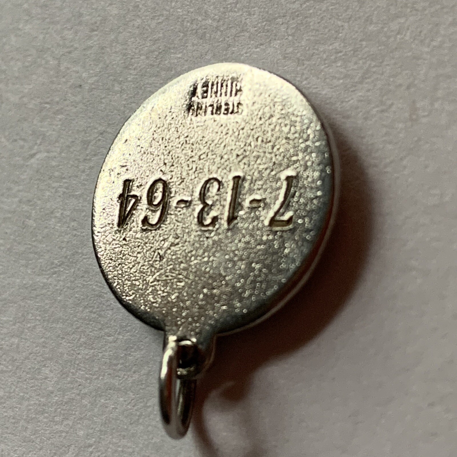 VTG enamel State University of New York sterling Kinney Silver charm engraved