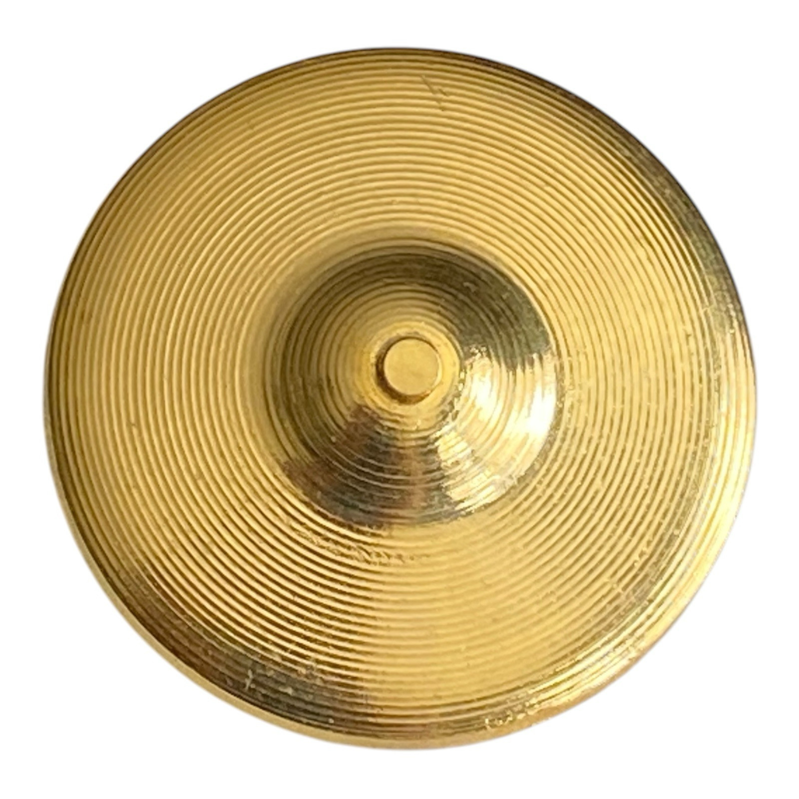 Future Primitive Cymbals Tie Tack Lapel Pin Percussion Drum Gold-Tone Instrument