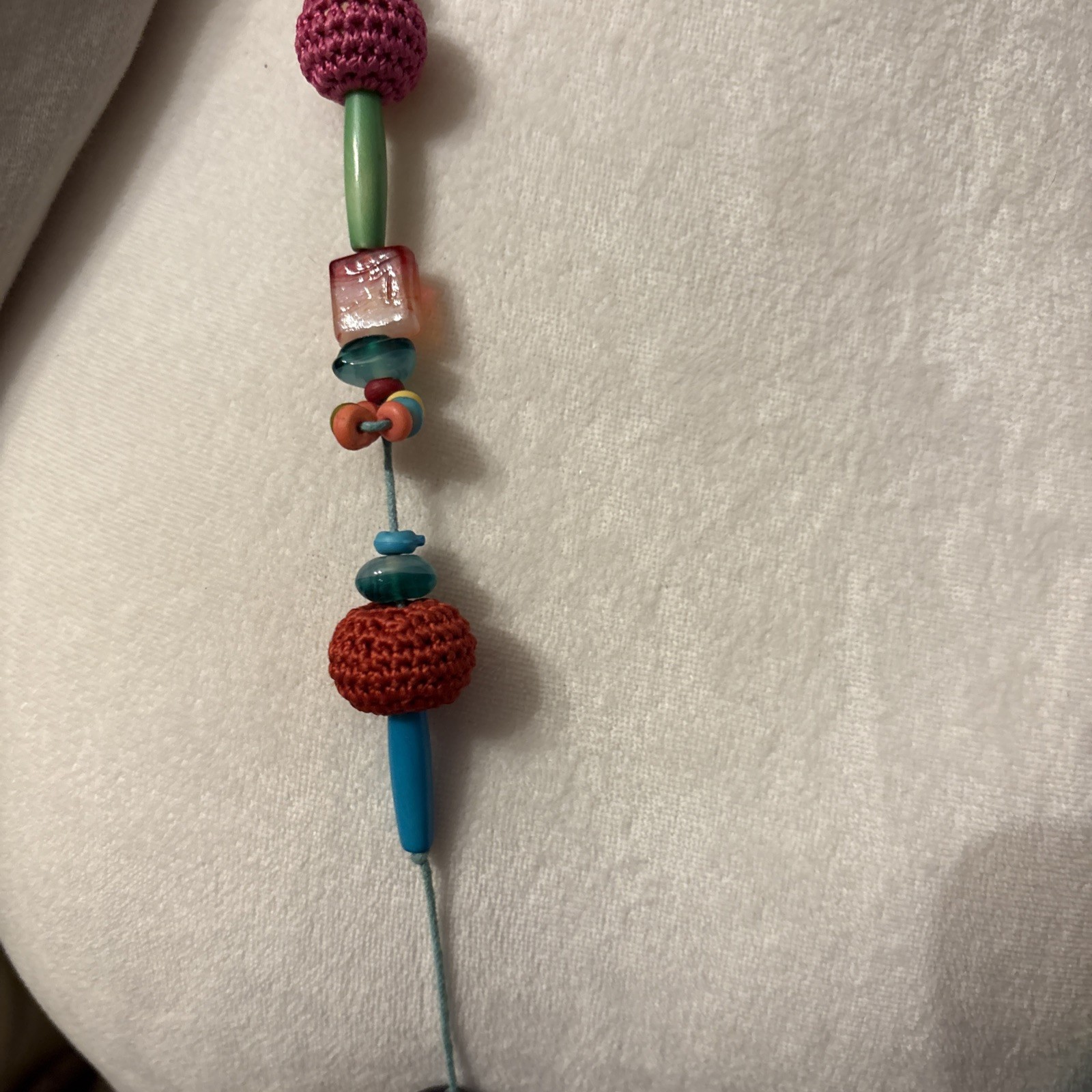 Colorful Beaded Wrap Necklace
