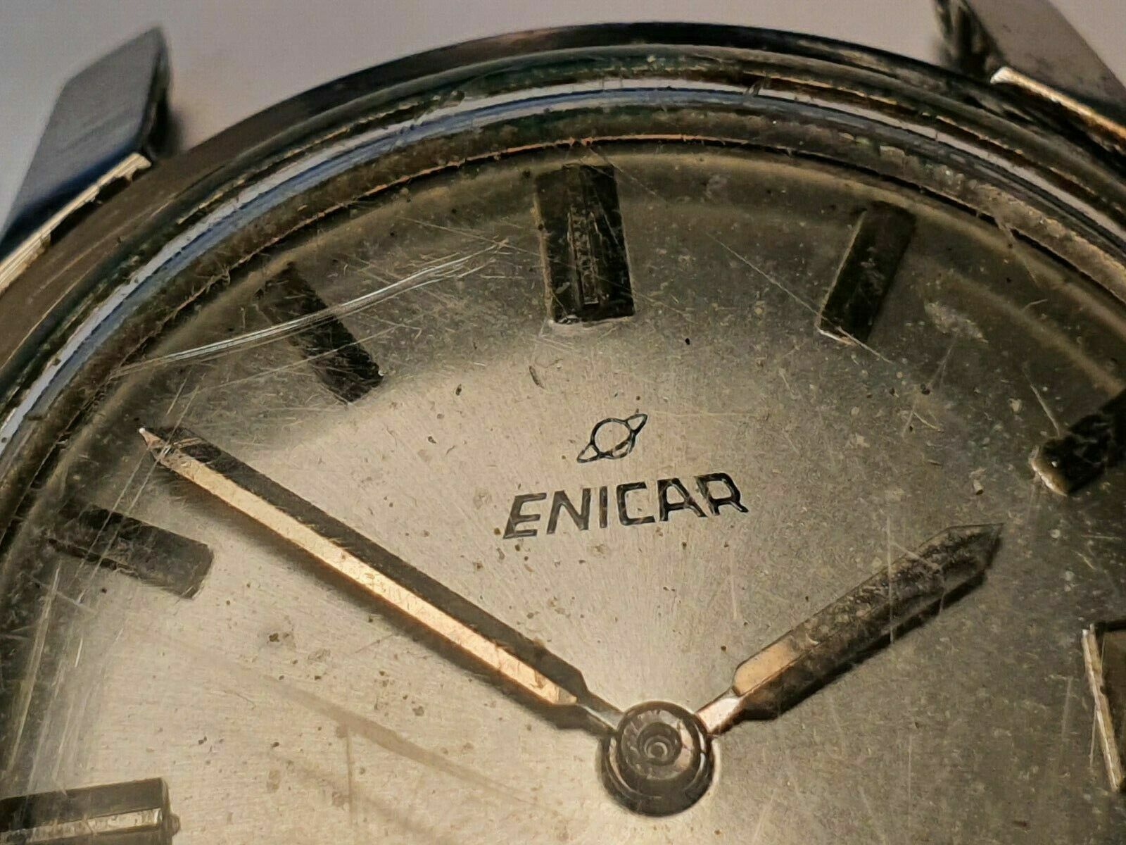 Vintage ENICAR watch cal 1145 automatic ref 125/007 needs attention