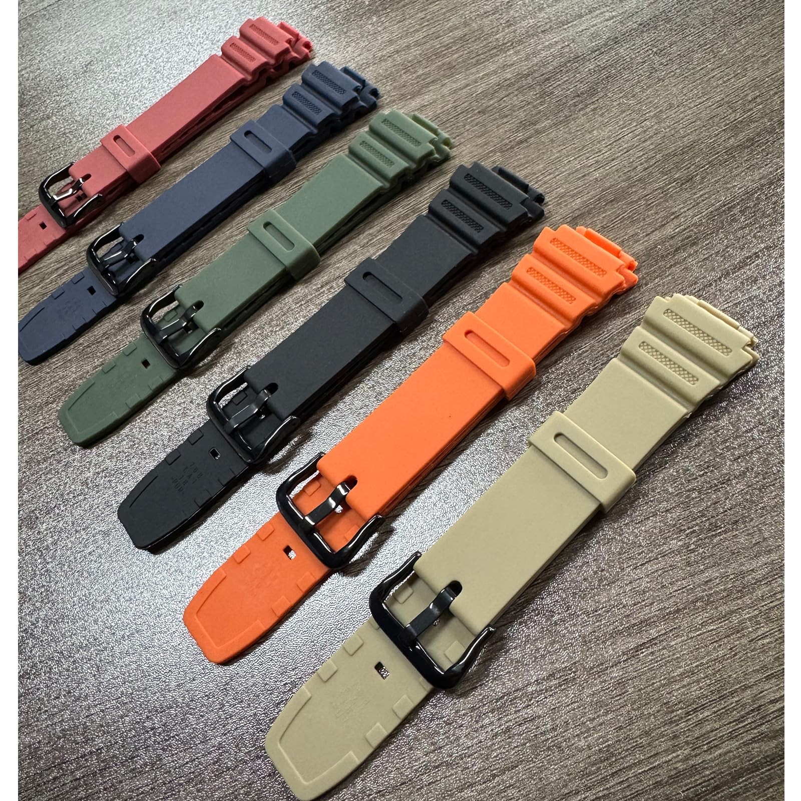 Resin Replacement Band for Casio W218H AE1200WH W800H Waterproof Strap from USA