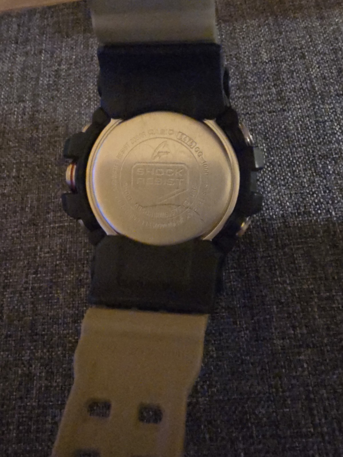 Casio G-Shock Black Dial Tan Resin Strap Mens Watch GG1000-1A5