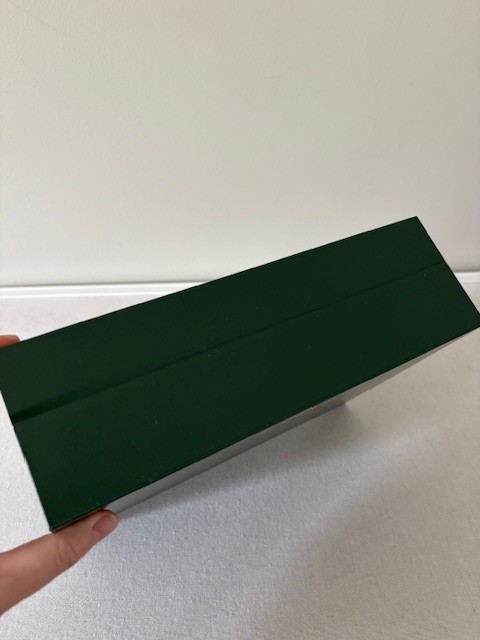 Rolex Green Leather Watch Case With Compartments (Incl. Original Box) 8x11x3.5