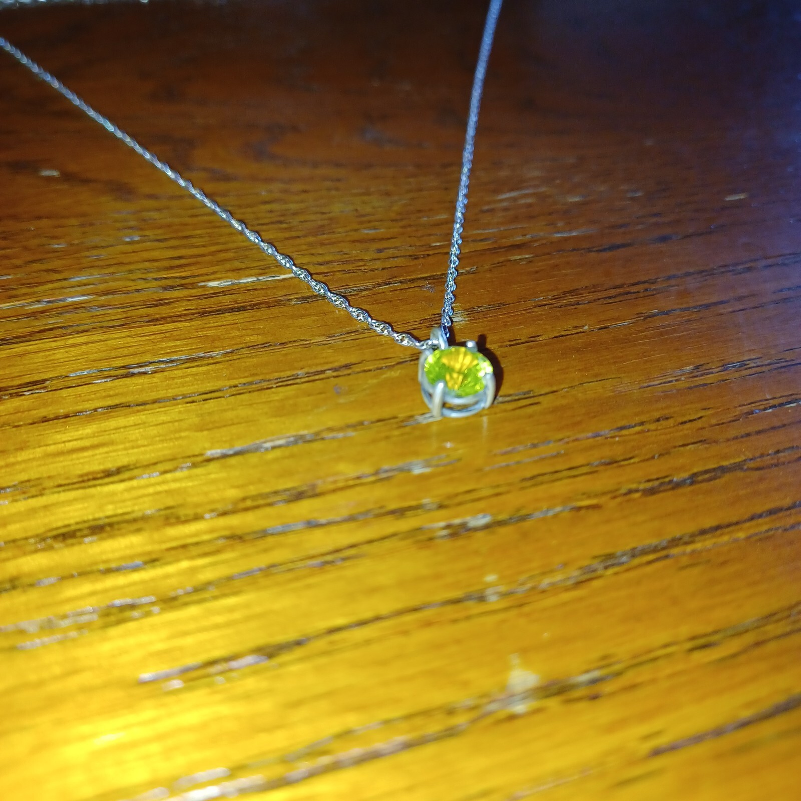 Handmade YAG Yttrium Aluminum Garnet Pendant – Sterling Silver – 18” Chain