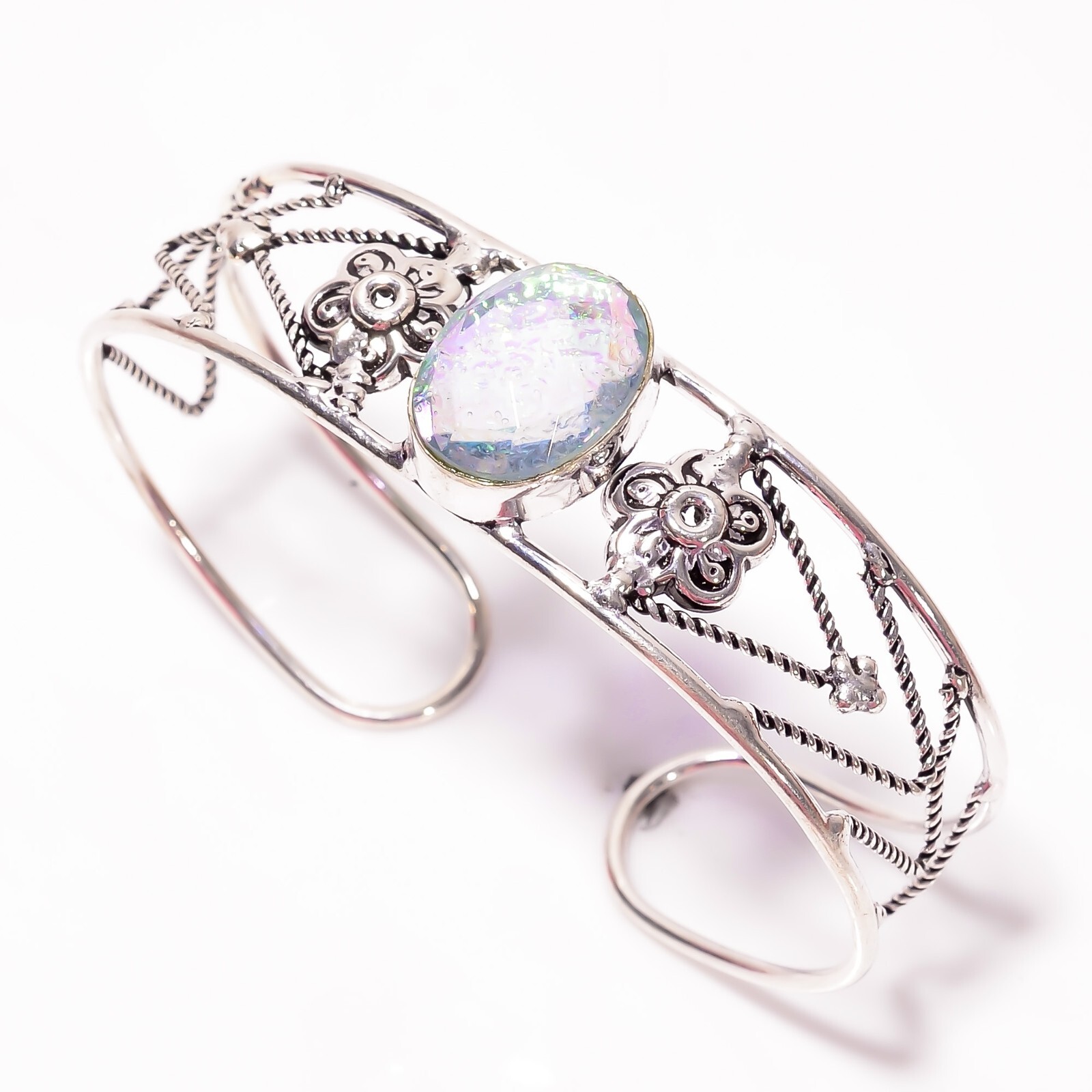 Womens day Deal Engagement Sister Handmade Wedding New Cuff Jewelry 925 Silver