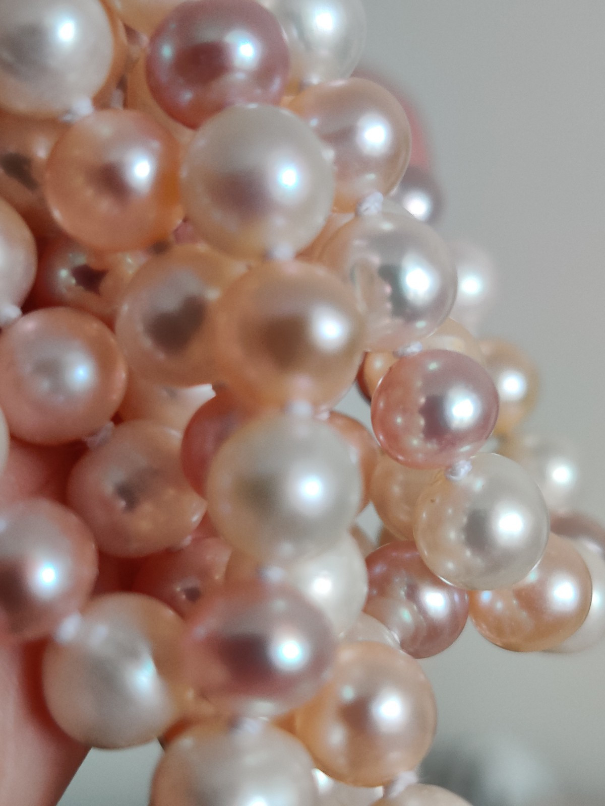 Genuine Freshwater Cultured Pearls Ultra Long Knotted Necklace 180 cm