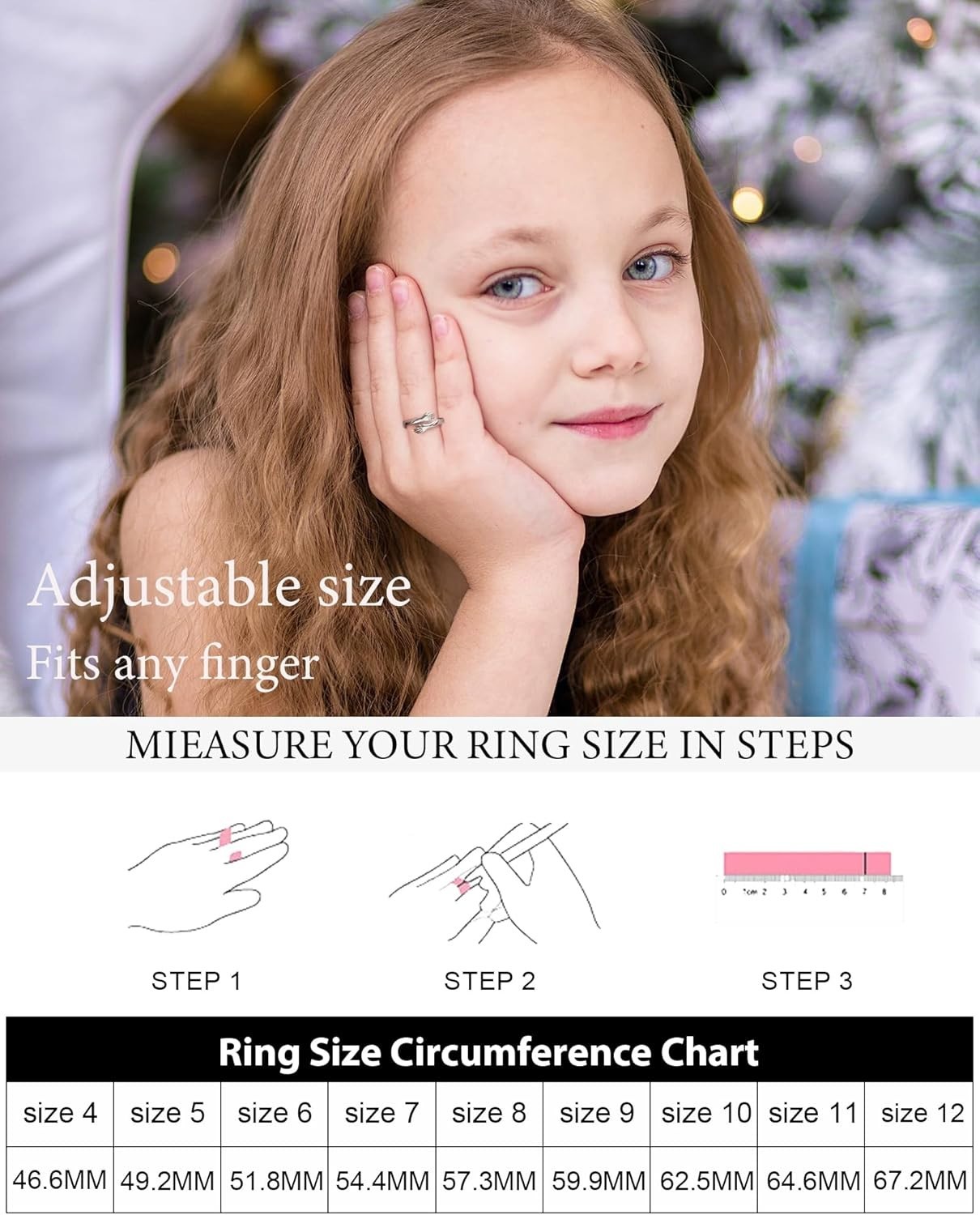 Elegant Adjustable Hug Ring in Sterling Silver – Ideal Gift for Moms & Friends