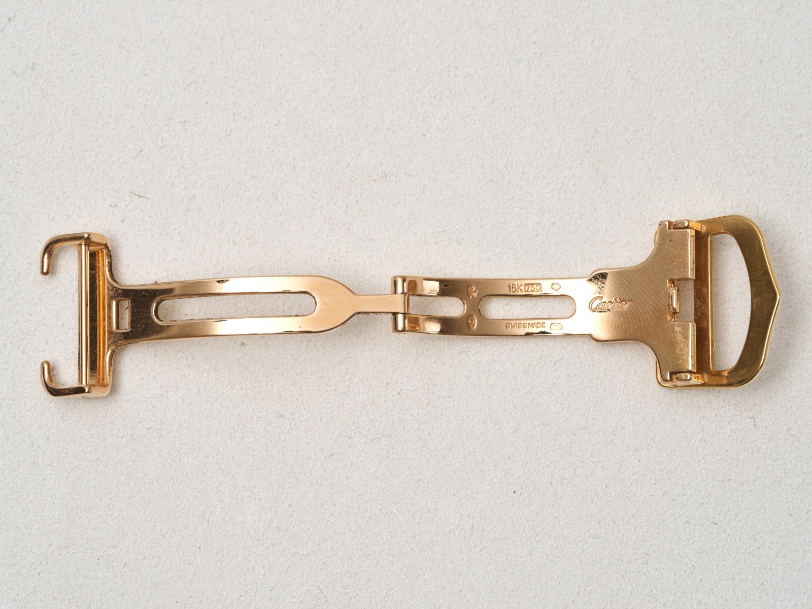 Cartier 18K Yellow Gold 18mm Deployment Buckle Clasp Fold Over Genuine 15.3grams
