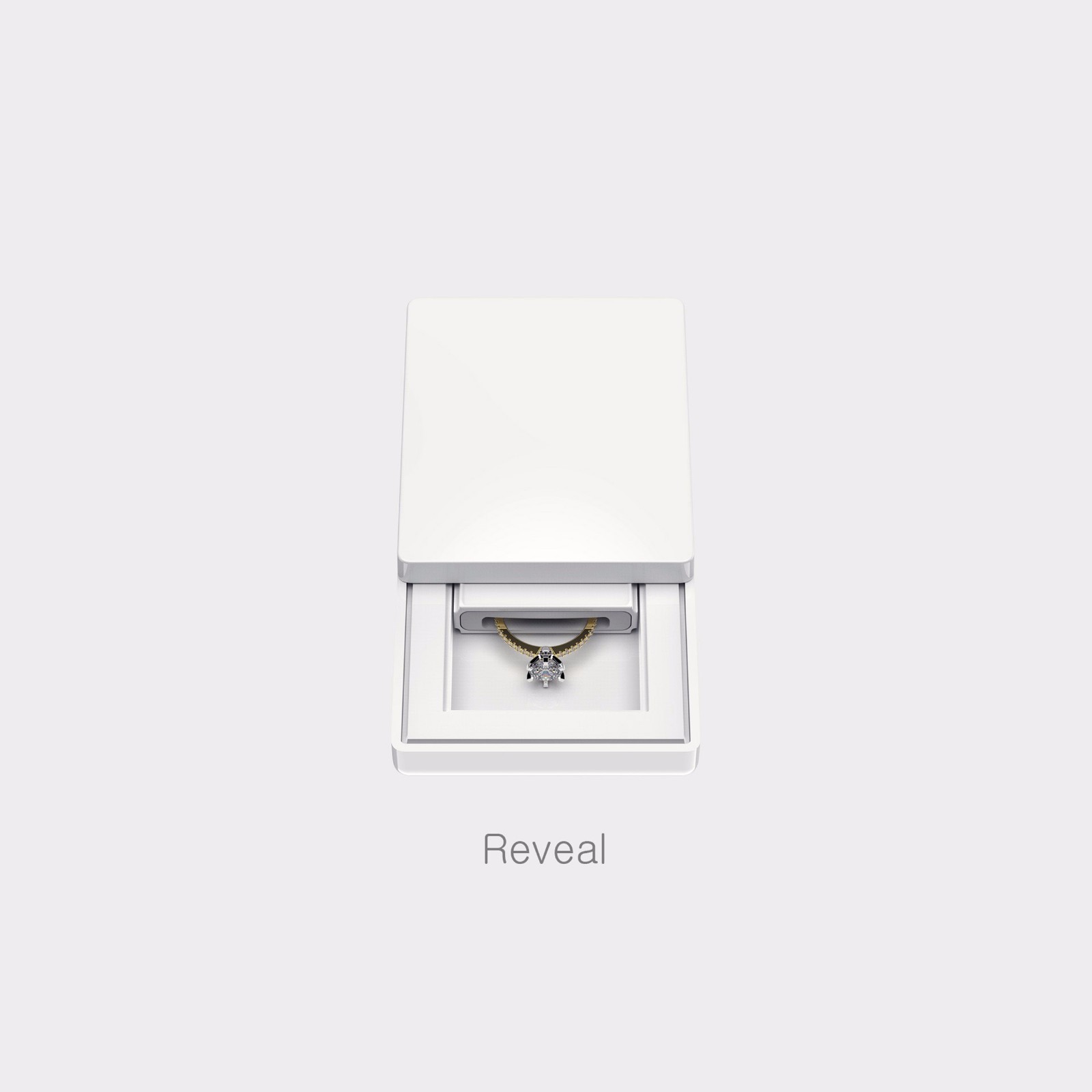 MONOLIX Ring Box Flat Pocket sized for Surprise Proposal Unique Compact (MAXI)