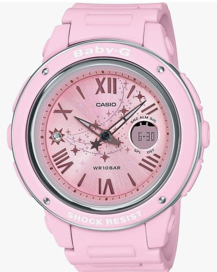 Casio Baby-G BGA-150ST-4A Ladies Watch Pink Shock & 10ATM Waterproof