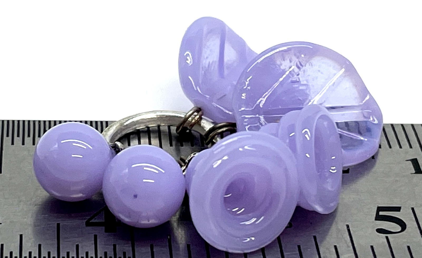 Lampwork Handmade beads From Murano Glass 6 Pcs OOAK Tamara Yarilo Brand