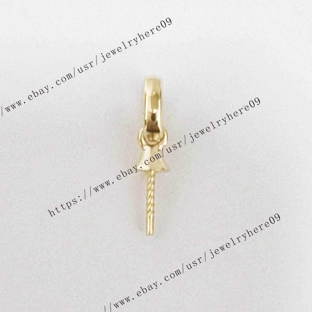 Pearl 9mm-10mm Semi Mount Solid 14k Yellow Gold Pendant Valentine’s Day Jewelry