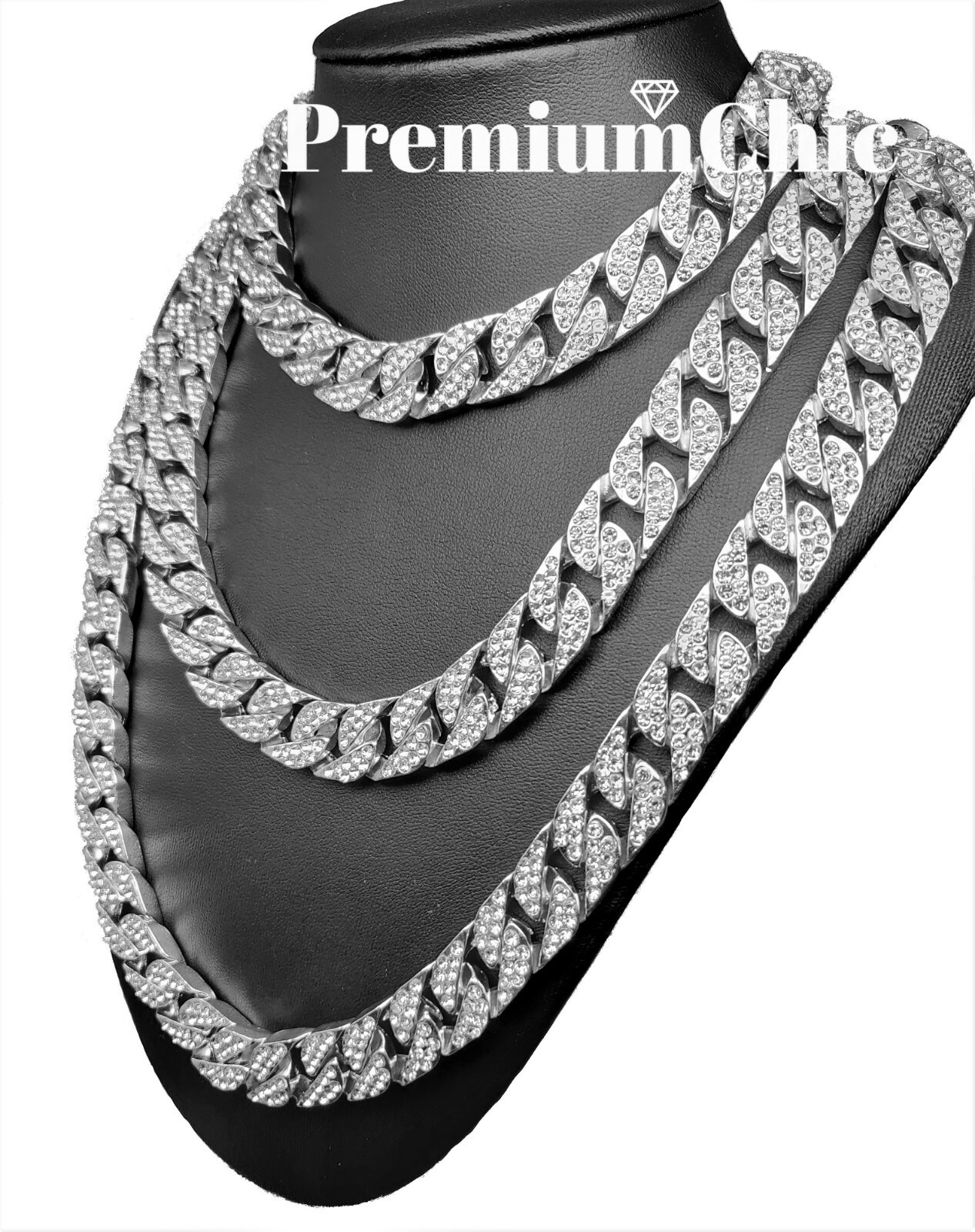 ICED Miami Cuban Choker Link Gold Plated CZ Necklace Or Bracelet Hip Hop Chain
