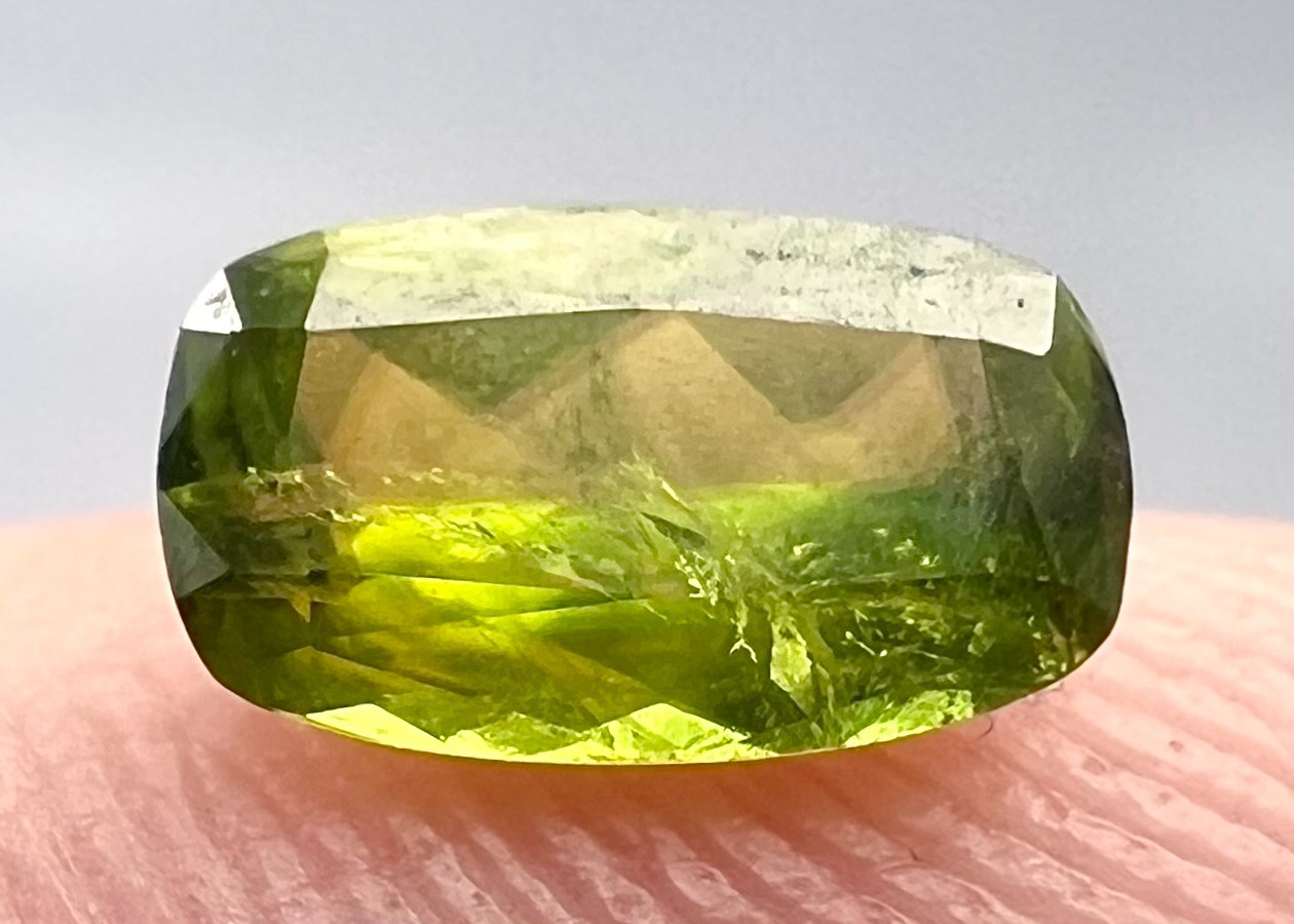 0.57 Carat Rare Natural Yellow Color Sphene Cut Gemstone From Pakistan