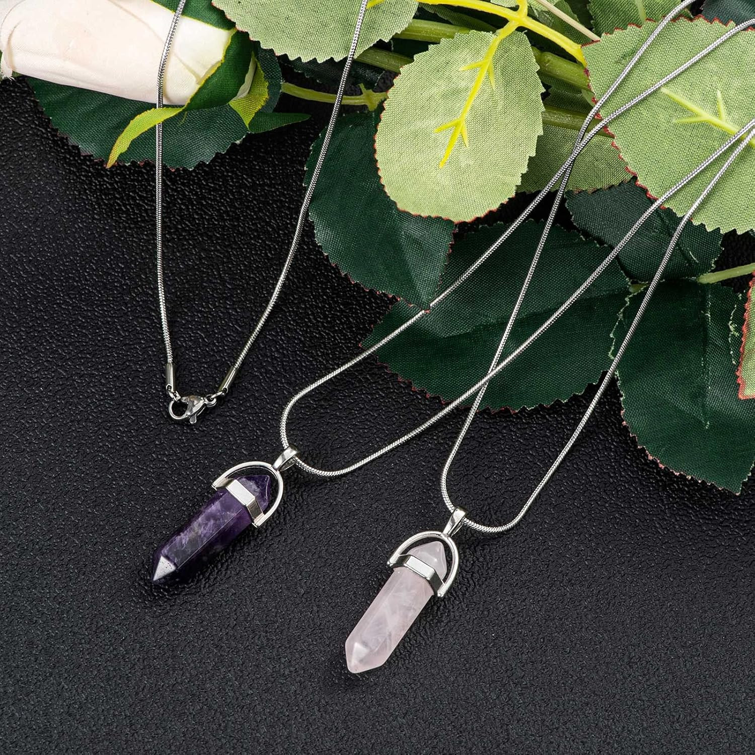 12 Pack Necklace Chains 18 Inches Stainless Steel Snake Chain Necklace