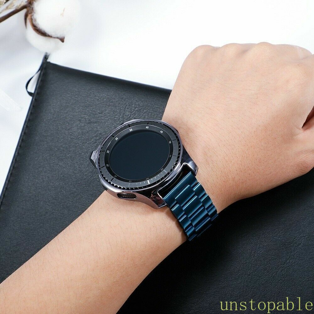 For Samsung Galaxy Watch 46mm (1st Gen) Metal Watch Band + TPU Case SM-R800 R805