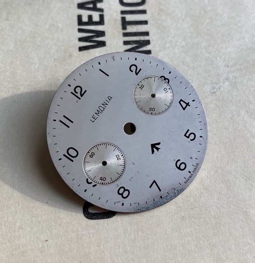 Lemania Series Il Non-Lume Royal Navy Issued Nuclear Submarine Chronograph Dial