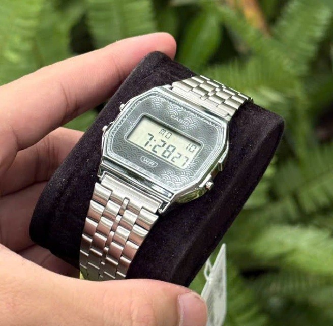Casio A159WEVJ-7D Grey Digital Stainless Steel Classic Design Unisex Japan Watch