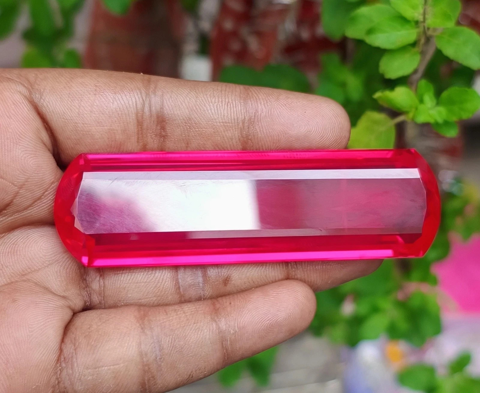 347 Ct Mogok Natural Pink Ruby Fancy Cut Big Size Certified Gemstone Rare Find
