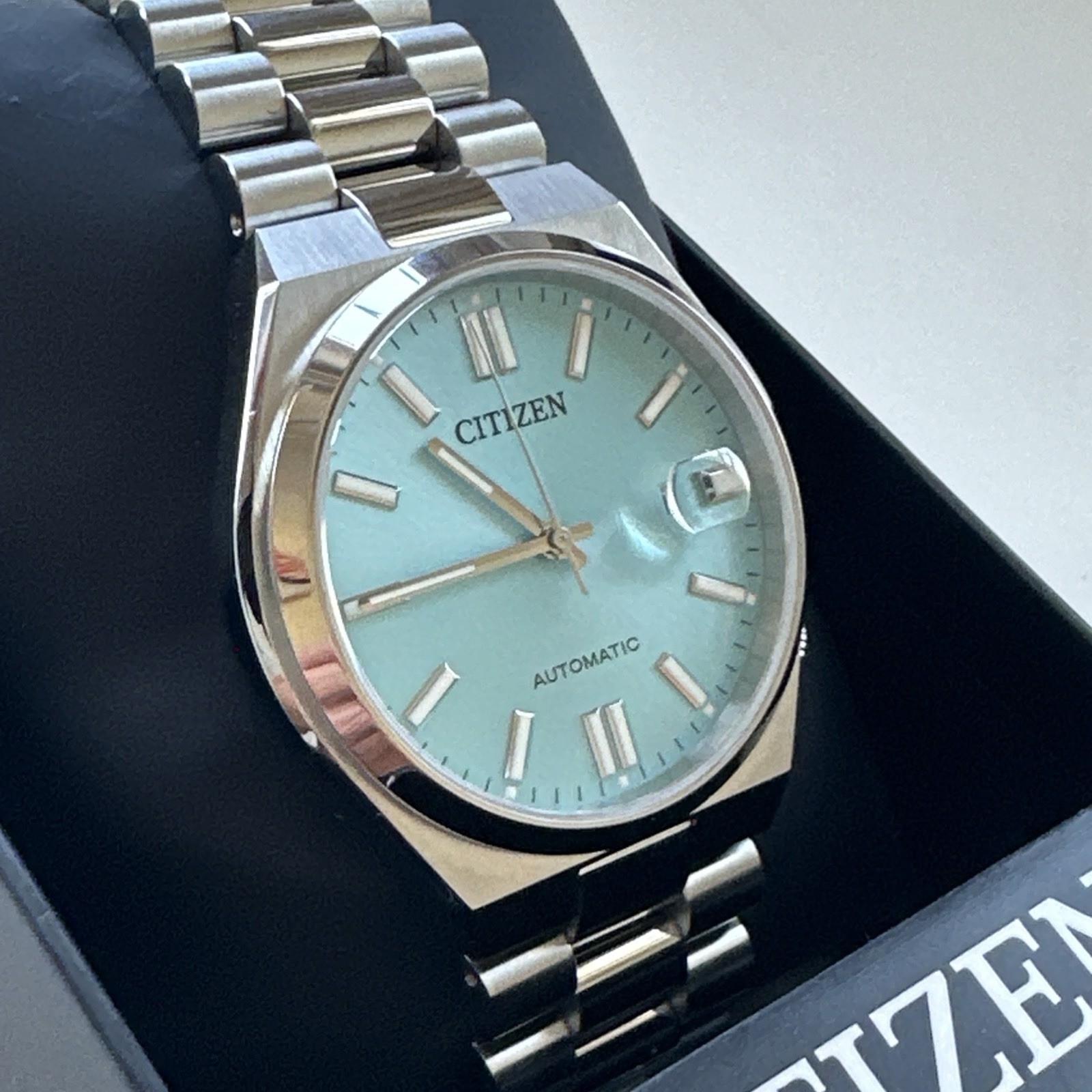 Citizen Men’s Tsuyosa Automatic Blue Stainless Steel Date Watch 40MM NJ0151-53M